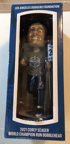 COREY SEAGER Los Angeles Dodgers 2021 Bobblehead SGA Free Shipping MLB Baseball Cover