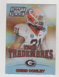 Chris Conley 2015 PANINI PRIZM DRAFT PICKS TEAM TRADEMARKS PRIZM INSERT #16