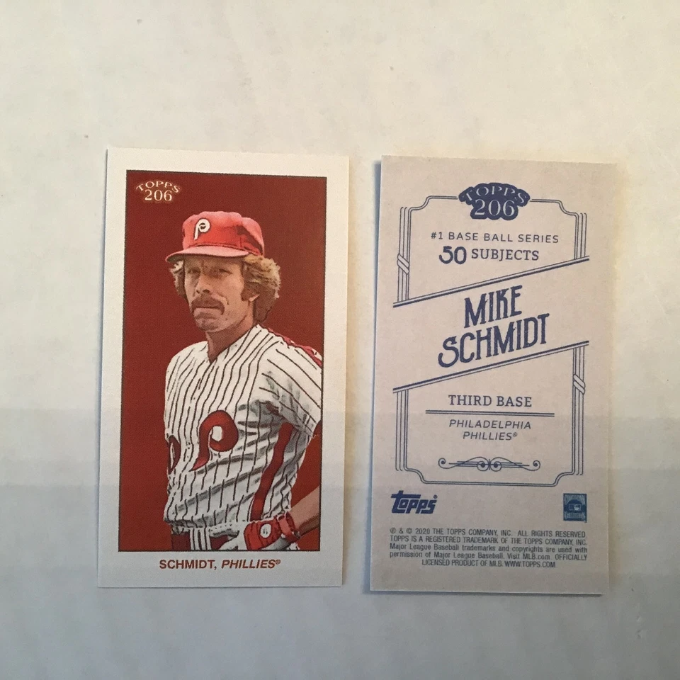 Mike Schmidt #38 Phillies HOF Base 2020 Topps 206 T206 Online Exclusive Series 1 - Image 1 of 1