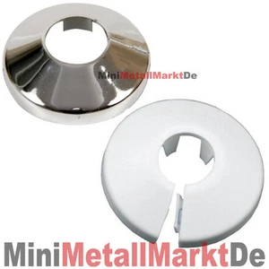 ROSETTEN 15 16 18 22 28 WEIß CHROM HEIZUNGSROHR HEIZKÖRPER HT PP ALUVERBUNDROHR - Bild 1 von 3