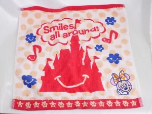 Tokyo Disney Resorts Minnie Mouse Wash Towel Smile Design Limited Towel #E11 - Picture 1 of 6