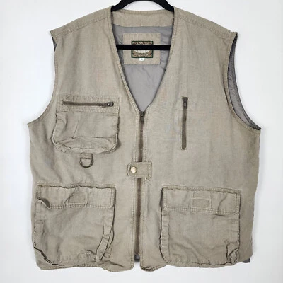 Cam-fis Travel Adventure Hunting Nature Outdoors Mens Large Sleeveless Vest - Image 1 of 4