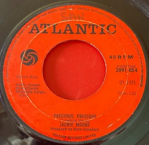 Jackie Moore Precious Precious 7" UK ORIG 1971 Atlantic b/w Willpower Soul VINYL - Imagen 1 de 6