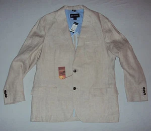 Cremieux Mens New $275 Linen Suit Jacket Sport Coat Blazer L Large Stone NWT - Picture 1 of 12