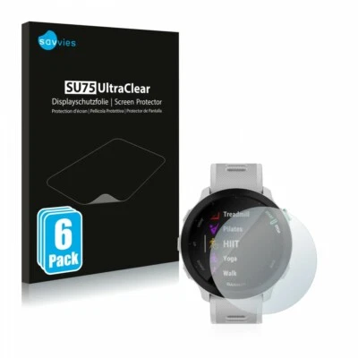 6x Protector de Pantalla Transparente ULTRA Transparente para Garmin Forerunner 55 Smart Foto 1 de 4