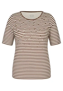 Rabe T-Shirt Braun-Weiß-Gestr.Art:48-122367 Gr. 50,52 VP 49,99 € - Bild 1 von 1