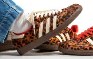 Adidas Samba OG Leopard Cheetah Print Womens US7W - BRAND NEW - Free delivery - Picture 1 of 1