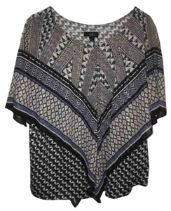 AGB Women’s Black & White Top Size 1X Sleeveless NWOT - Picture 1 of 6