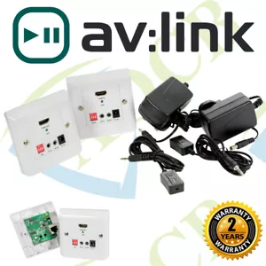 AV:LINK 50M HDMI Extender Over Single Cat5e/6 Wallplate Kit w/ Bi-Directional IR - Imagen 1 de 2
