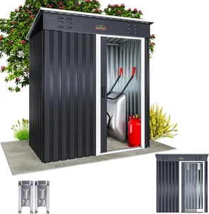 Casetta Da Giardino Porta Attrezzi 185X165X90Cm 1,5M² Con Porta Scorrevole Armad - Foto 1 di 12