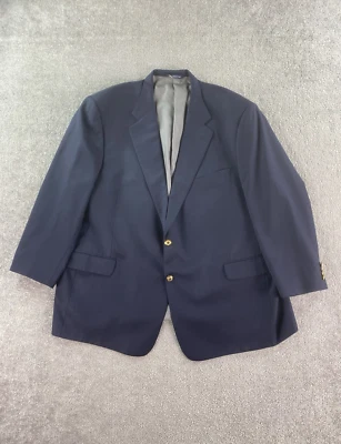 Blazer Coppley 56 R Azul Lana Premium Universidad Botón Dorado Logo Foto 1 de 4