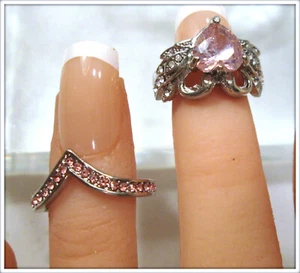 Kunzite Stone shinny brilliant 18k g filled stunning ring for ladies size 7 - Picture 1 of 9