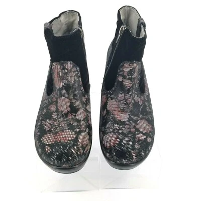 Alegria Botines Cremallera Hayden Dama Floral Talla 40 EE. UU. 10 Cuero/Terciopelo Foto 1 de 4