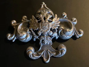 DE COLECCIÓN BROCHE BIZANTINO RUSO HERÁLDICO ÁGUILA DOBLE CABEZA TONO PLATA TEMPRANO - Imagen 1 de 12