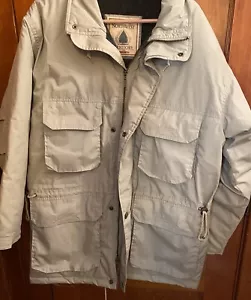 MENS NORTHWEST TERRITORY M Coat Jacket Lined With Hood In Zippered Collar Tan - Picture 1 of 15