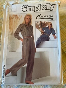 Vintage sewing pattern Simplicity 7032 80s jumpsuit sz 14 tatty envelope - Picture 1 of 4