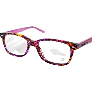 Blutech Anne Droid Kids Plastic Eyeglass Frames Plum Multi 47-16 Blue Block Lens - Picture 1 of 5