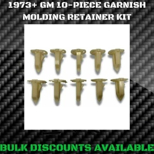 1973-1977 sedán interior cabeza de cartel moldeo adorno clips botones GM - Imagen 1 de 2