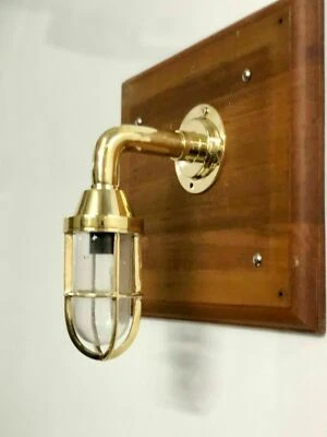 Nautical Style Alleyway Bulkhead Wall Brass Small New Light 1pcs - Image 1 of 4