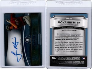 2010 Bowman Platinum Report Autograph Refractor JIOVANNI MIER #BPA-JMI