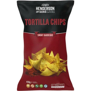 Henderson & Sons Tortilla Chips Smoky Barbeque 12x450 g Bt.
