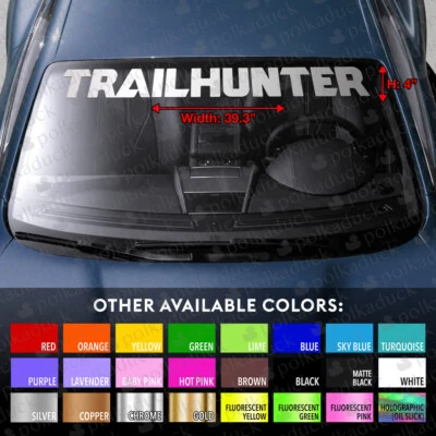 Calcomanía de vinilo pancarta para parabrisas para TRAILHUNTER OFFROAD 4RUNNER TACOMA TOYOTA Foto 1 de 4
