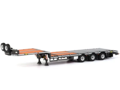 Semi Tieflader Broshuis 3achs Auflieger 1:50 WSI Models 04-1139 - Bild 1 von 4