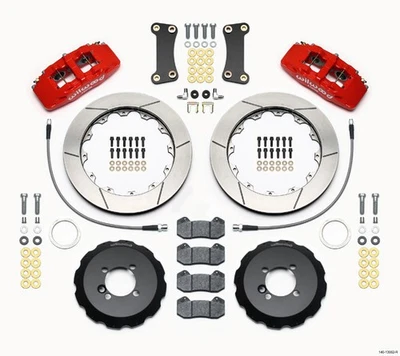 Wilwood for Dynapro 6 Front Hat Kit 12.88in Red 2002-Up Mini Cooper w/ Lines - Image 1 of 4