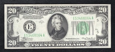 FR. 2055-E 1934-A $20 FRN FEDERAL RESERVE NOTE RICHMOND, VA GEM UNCIRCULATED - Image 1 of 2