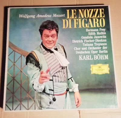 MOZART - LE NOZZE DI FIGARO - PREY / MATHIS / JANOWITZ / BÖHM  u.a. - 4-LP -BOX - Bild 1 von 4