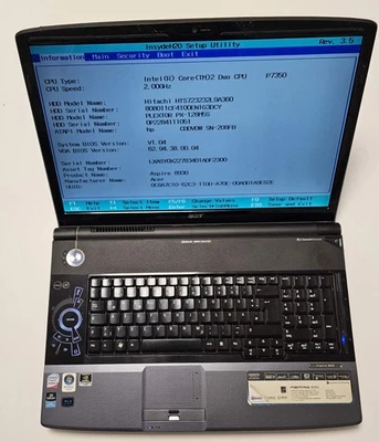 18 Zoll Retro Notebook Acer Dual Core GeForce Gaming Notebook Windows 7 - Bild 1 von 4