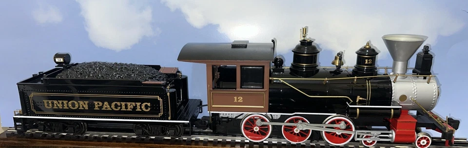 Bachmann UNION PACIFIC 4-6-0 Steam Locomotive & Tender #12 SOUND LIGHTS G-Scale - Image 1 of 4