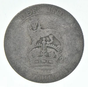 Roughly Size of Quarter 1922 Great Britain 1 Shilling World Silver Coin *430 - Picture 1 of 3