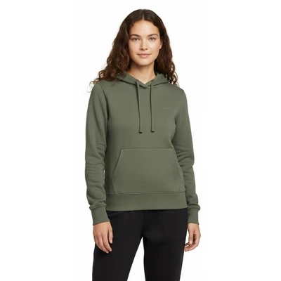PrAna Sudadera con Capucha de Vellón Para Mujer Talla L Pullover Verde Logo Bordado Mezcla de Algodón Foto 1 de 4