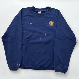 Vintage Nike Pumas UNAM zweifarbiges Sweatshirt mit Rundhalsausschnitt Futbol Fußball Herren Large - Bild 1 von 9