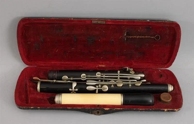 Flauta antigua, junta de cabeza sin grietas + sección media de palo de rosa, SIN RESERVA Foto 1 de 4