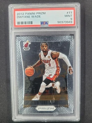 2012 Panini Prizm Dwyane Wade #77 PSA 9 Mint Miami Heat HOF Championship Year - Image 1 of 2