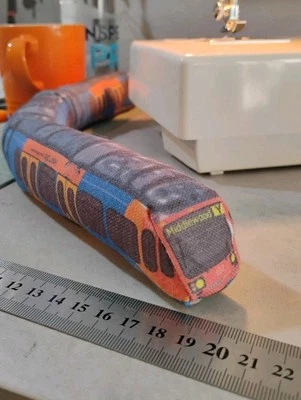 COOLBOPDESIGN 1/87 ISH Scale Soft Toy small Sheffield Supertram. Stuffed Tram