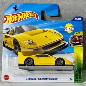 Hot Wheels Ferrari F40 Competitzione Yellow - New Case 2025 - COMBINE POSTAGE - Picture 1 of 1