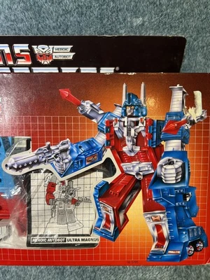 Винтаж 1985 Transformers G1 City Commander Ultra Magnus Оригинальная Коробка Автоботы - Изображение 1 из 4