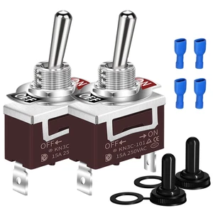 Daiertek SPST Interruttore a levetta impermeabile 12V DC 30A 125VAC 20A - Foto 1 di 8
