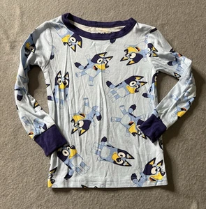 Bluey Pigiama Camicia Ragazzo 4T Bambù Blu Cartone Animato Cane Leggero Morbido Elasticizzato Comodo - Foto 1 di 3