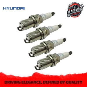 Hyundai spark plug 4 pcs for Grand i10 2013-2019 i20 Active 2015-18 1884810080 - Picture 1 of 6