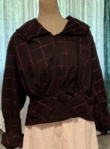 Vintage 1940s Blouse Handmade Peplum 4 Hollywood Movies Costume Theater Or U  - Picture 1 of 18