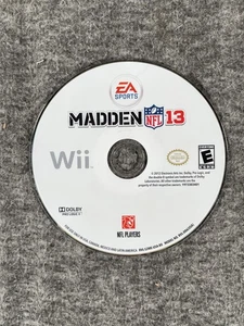 Madden NFL 13 Nintendo Wii Video Game Disc Only EA Sports Football 2012 ESRB E - Picture 1 of 3
