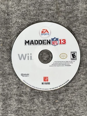 Madden NFL 13 Nintendo Wii Video Game Disc Only EA Sports Football 2012 ESRB E - Image 1 of 3