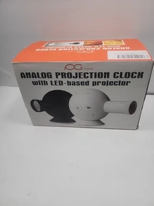 PolyGens Único LED Reloj de Proyección Analógico con Luz Nocturna 360° (BLANCO) - Imagen 1 de 11