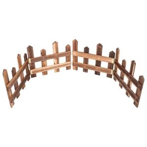 Christmas Tree Fence: Wooden Picket Fence - Holiday Garden Partition Gate - Cat - Picture 1 of 12