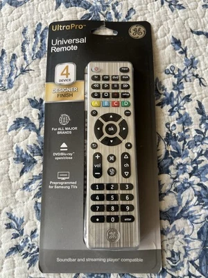 GE ULTRAPRO UNIVERSAL REMOTE CONTROL 4 DEVICE SILVER NEW - Image 1 of 4