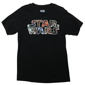 Star Wars Grafik Spell-out T-Shirt Movie Release Dates Black Mad Engine GR M - Bild 1 von 6